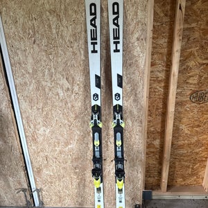 FIS HEAD 188 cm Racing World Cup Rebels i.GS RD Skis With Bindings Max Din 16 (Used)
