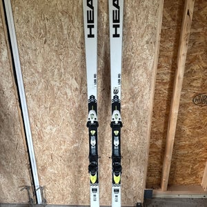FIS HEAD 193 cm Racing World Cup Rebels i.GS RD Skis With Bindings Max Din 16 (Used)