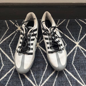 Gray Unisex Size M 12.5 (W 13.5)  Nike Low Top Vapor Molded Cleats (Used)