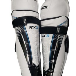 Used STX SURGEON RX3 Senior Shin Guards White 14" 11849-S000022183