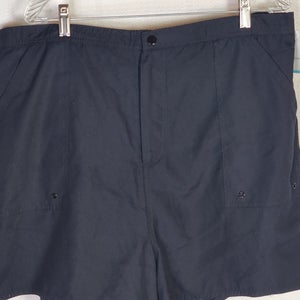 Croft & Barrow Black High Rise Tactel Swim Short with Pockets Size 20W (New)