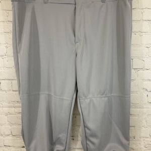 Alleson Athletic 605PKN Adult's Polyester Baseball Pants Grey XL Extra Large