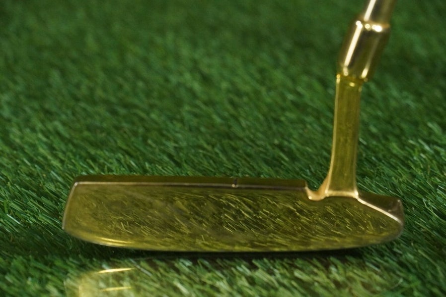 Gold Color Putter 24K GOLD PLATED BLADE PUTTER 35 PHOENIX PRO TOUR GOLF GOLD SHAFT LAMKIN ...