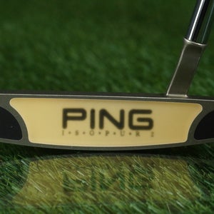PING KARSTEN ZING 2i ISOPUR 2 BLADE PUTTER 35 STEEL SHAFT RH BLACK DOT ~ MINTY!
