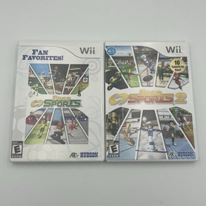 Deca Sports 1 Wii And Deca Sports 2 Wii - Complete CIB W/ Manuals - Tested