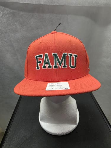 NWS Florida A&M Rattlers Nike LeBron James Pro Flatbill Snapback Hat NCAA