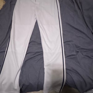 White Men's  Medium Easton Game Pants (New)