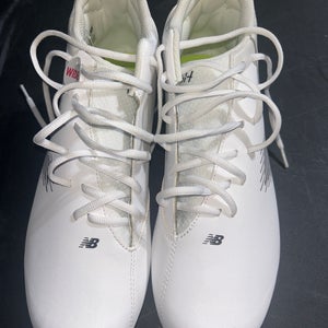 White Men's Size 13.0 (W 14.0) Adult New Balance Mid Top Rush Turf Cleats (New)