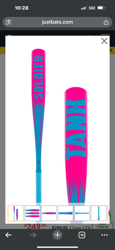 2025 Tank Alloy BBCOR Certified Bat (-3) Alloy 31 oz 34" (Used)