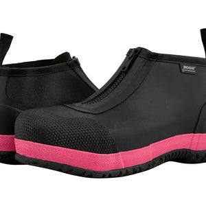 Bogs Overshoe Zip 78919CT-009 Men's US 9 Black Composite Toe Work Shoes PQ307