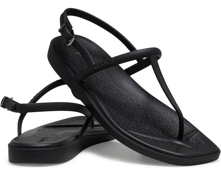 Crocs Miami 209793-001 Sandals Women's US 9 Black Heel Strap Flip Flop QLW459