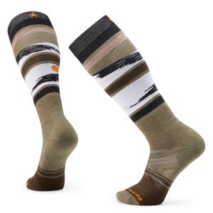 Smartwool Ski SW002152K18 Socks Men XL Winter Moss Over the Calf Crew Cut QLW416
