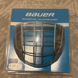 Bauer Hockey Certified Replacement Goalie Cage Senior Chrome New
