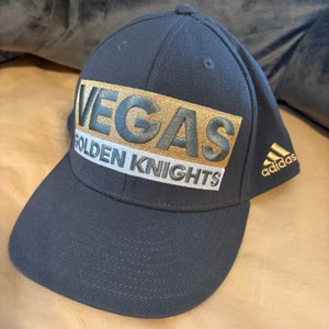 Vegas Golden Knights Adidas L/XL Gray Flex Hat Cap Embroidered NHL Hockey