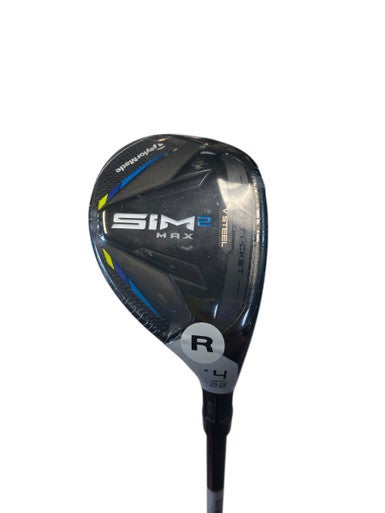Used Taylormade SIM2 MAX Mens Hybrid Club RH 4 Hybrid 11706-S000355064