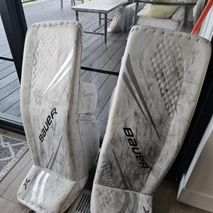 Large Bauer Vapor 2X Pro Goalie Leg Pads Pro Stock (Used)