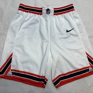 Nike Elite Georgia Bulldogs Basketball Game Short Men's Medium White