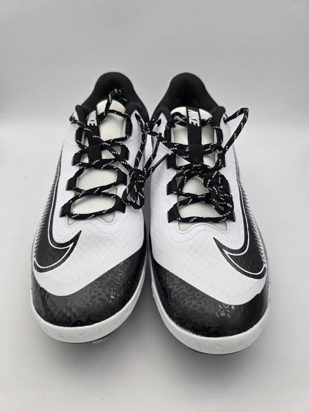 Nike Alpha Huarache Elite 4 Low Baseball Cleats White/Black  display picture 3