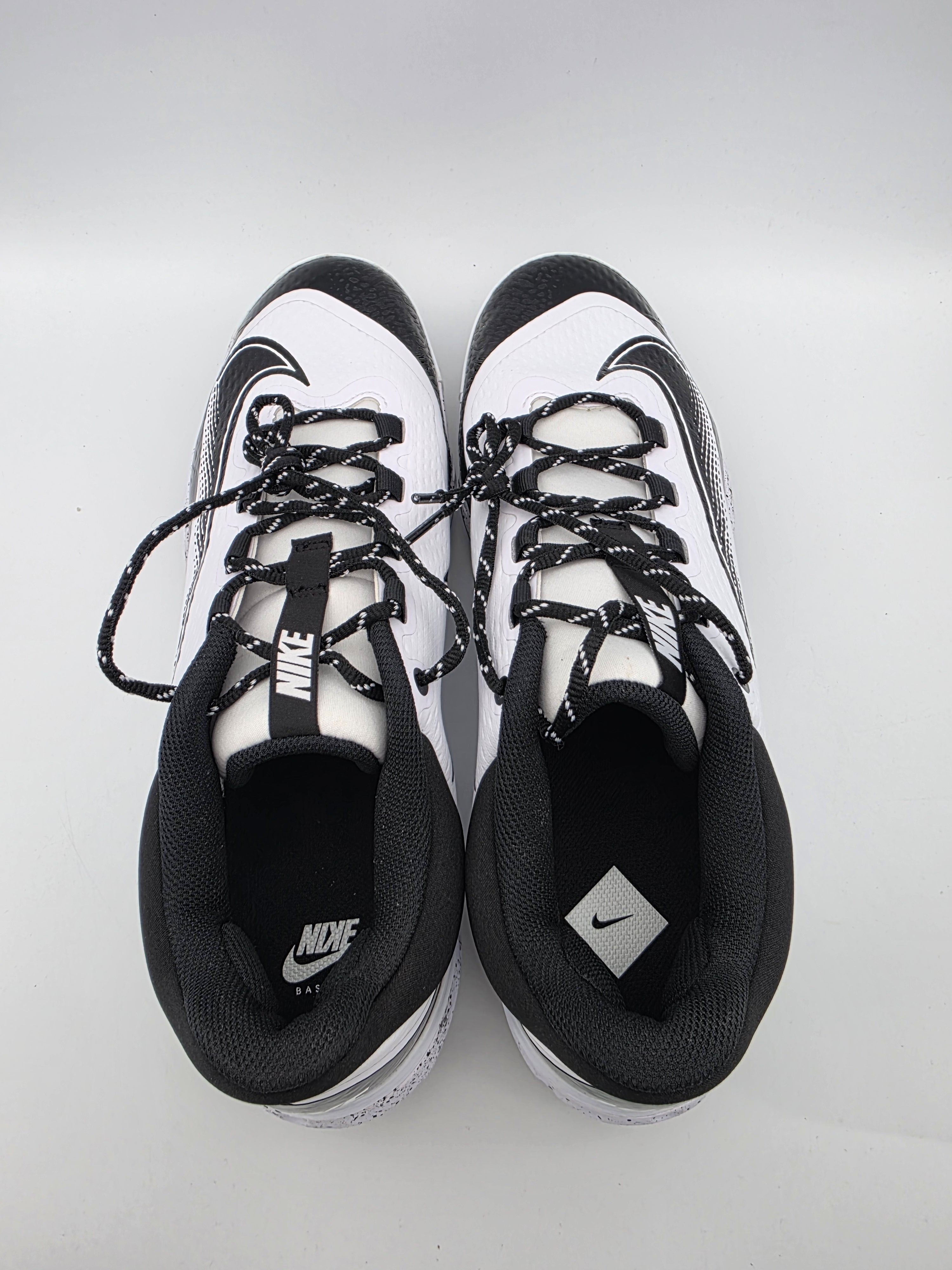 Nike Alpha Huarache Elite 4 Low Baseball Cleats White/Black 