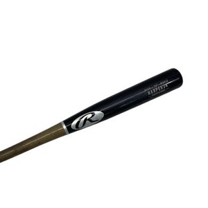 Used Rawlings BH 34 HARPER 34 MAPLE BB/SB Wood Bat Black 32" 11347-S000248612