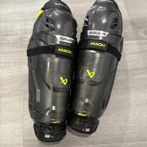 New Intermediate Bauer Supreme Mach 14" Shin Pads (New)