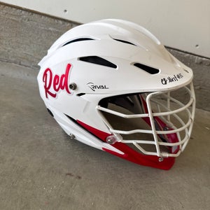 CJ Kirst Cornell Signed Helmet STX Rival