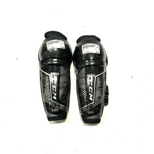 Used CCM TACKS Youth Shin Guards Black 8" 11860-S000292180