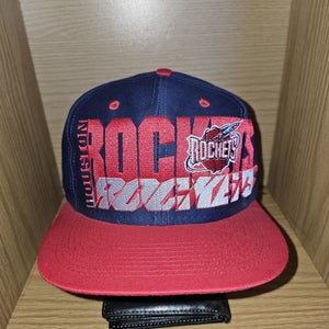 NEW Vintage Houston Rocket NBA Sports Logo 7 Spellout Hat Cap Vtg Snapback