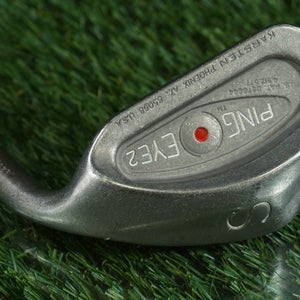 PING EYE 2 KARSTEN SAND WEDGE "S" STEEL SHAFT RH RED DOT ~ L@@K!!