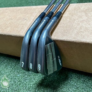 Used RH Callaway APEX MB '18 Black Forged Irons 7-9 6.0 Stiff Steel Golf Set