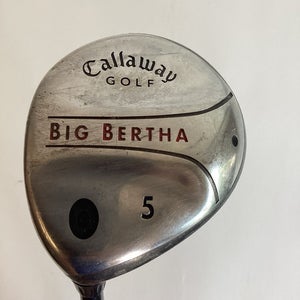 Callaway Big Bertha Lefthanded LH Fairway 5 Wood With Regular Graphite Shaft