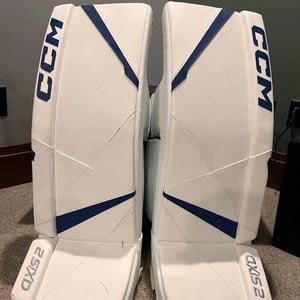 33"  2023 CCM Axis 2 Pro Goalie Leg Pads  (New)
