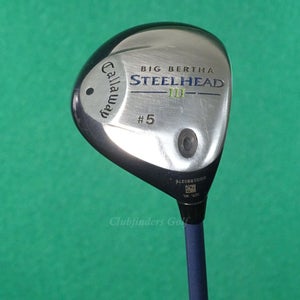 Lady Callaway Big Bertha Steelhead III Fairway 5 Wood Graphite Ladies w/ HC