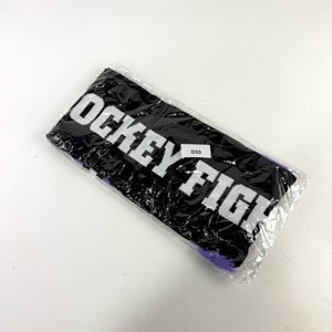 New Black Chicago Blackhawks Hockey Fights Cancer Scarf | sku#D33