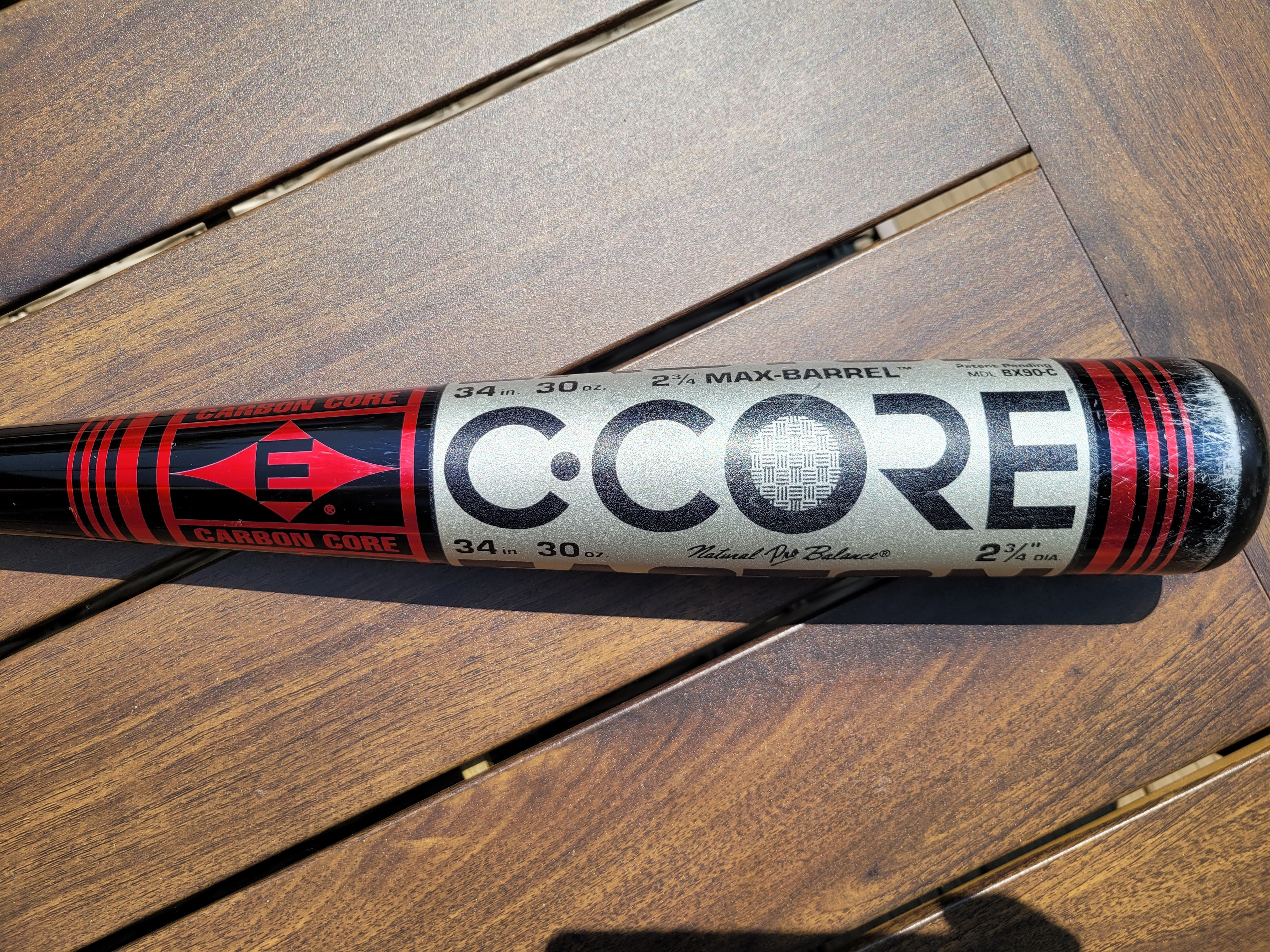 Batte Easton C • CORE BX80-C 33/30 Carbon Core Vintage 90s