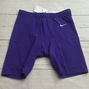Nike Mens Vapor Untouchable Football Tights Shorts Purple Size Large CW3972-545