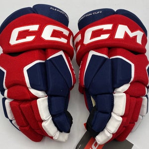 NEW CCM Tacks AS580 Gloves, Navy/Red/White, 12"