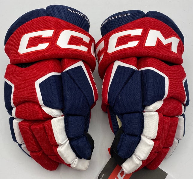 NEW CCM Tacks AS580 Gloves, Navy/Red/White, 12"