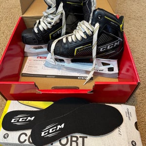 2023 CCM Super Tacks 9370 Hockey Goalie Skates Regular Width Size 3 (Used), Free Shipping