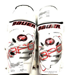 Used Bauer VAPOR Junior Shin Guards White 10" 11860-S000292221