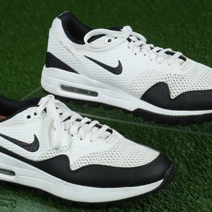 NIKE AIR MAX 1 MEN'S 7 GOLF SHOES, WHITE / BLACK ~ CI7576-100