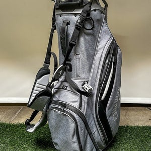 Used Callaway Fairway 14-Way Black Golf Stand Bag 14 Dividers/ 7 Pockets