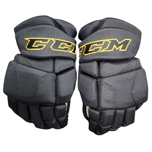 CCM Jetspeed Black/Yellow Pro Stock Gloves XP 14"
