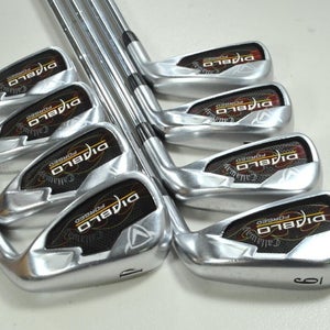 Callaway Diablo Forged 3-PW Iron Set Stiff Flex Right DG Steel # 197426