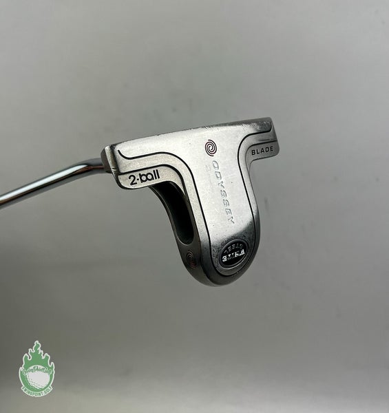 Used Left Handed Odyssey White Hot 2-Ball Blade 35" Putter Steel Golf Club