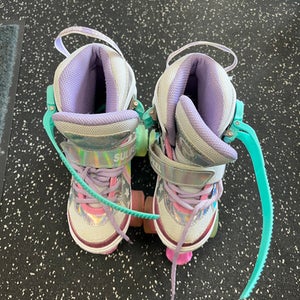 Used SULIFEEL QUAD Child Roller Quad Skates White Adjustable 11849-S000028564