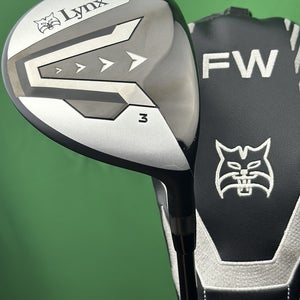 Lynx Golf Predator Fairway 3-Wood 3W 15* Graphite Stiff Flex w/ Headcover MINT!