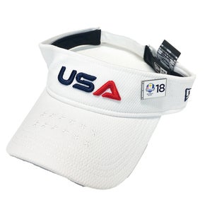 NEW 2025 Men's New Era Ryder Cup White Adjustable Golf Visor