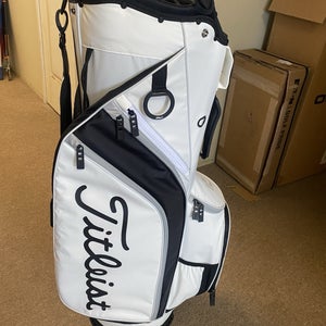New Titleist Cart 14 Way / White/ Black