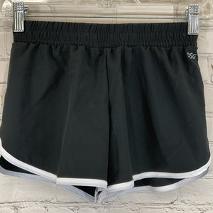 Girl's DAG12116 Mid-Rise Stride Running Shorts Pure Black White Lining S Small